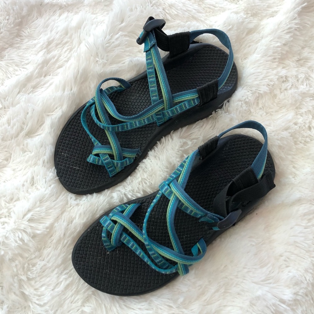 Stylish Black and Teal Women's Sandals